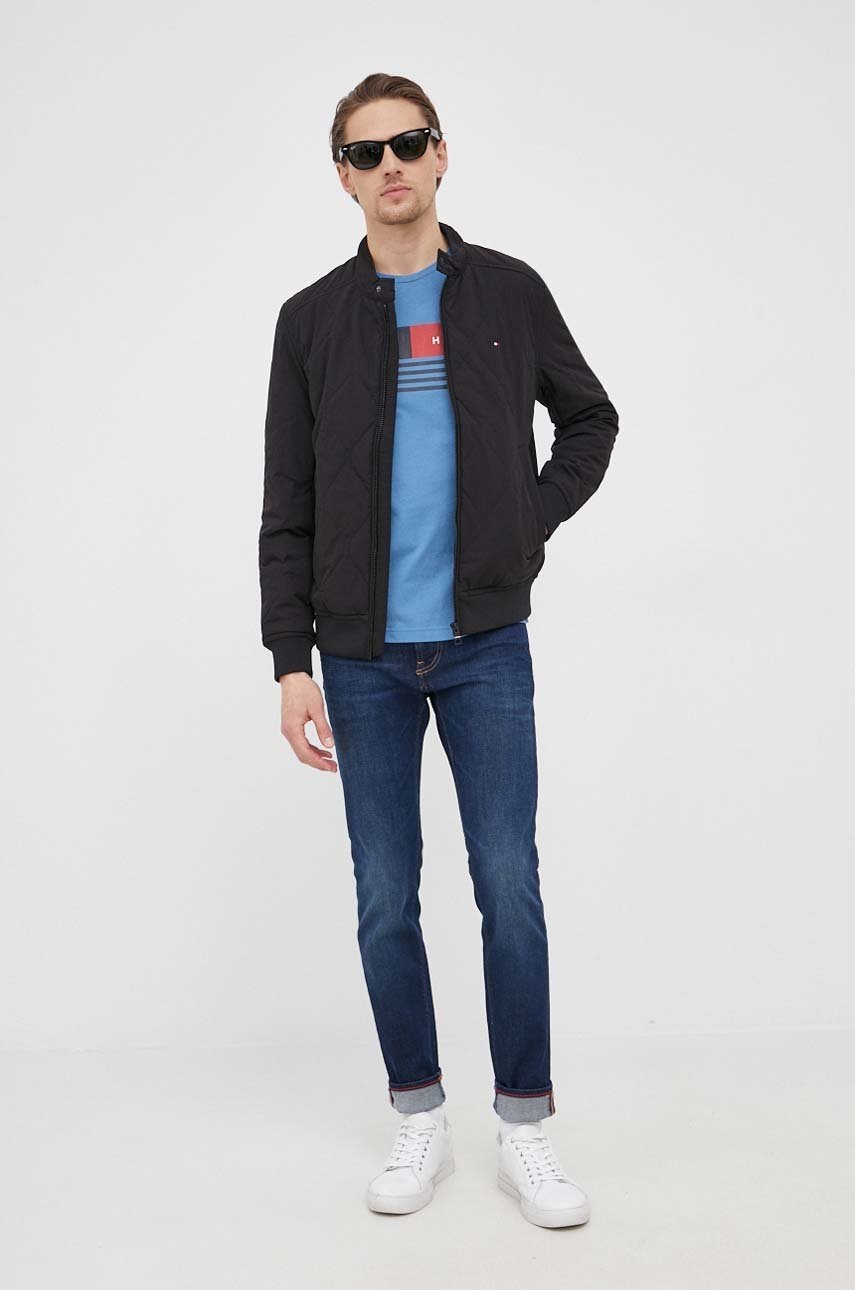 

Куртка Tommy Hilfiger чоловіча колір чорний перехідна