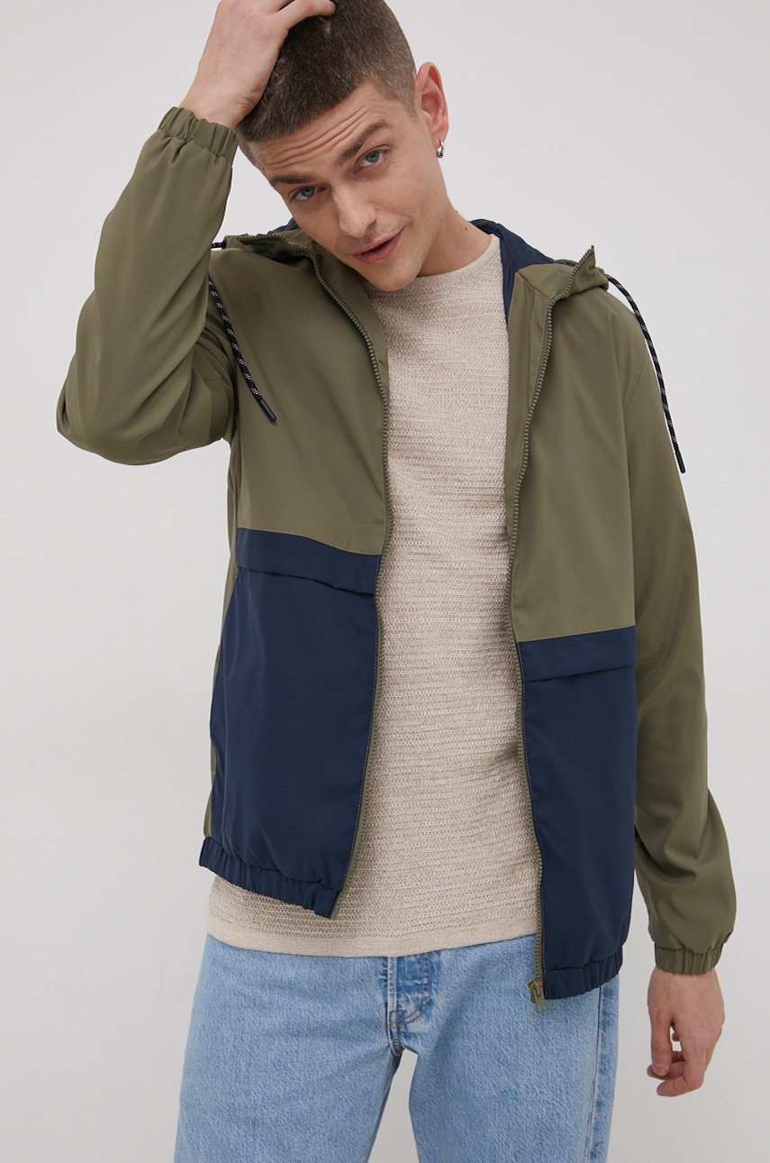 

Куртка Produkt by Jack & Jones чоловіча колір зелений перехідна
