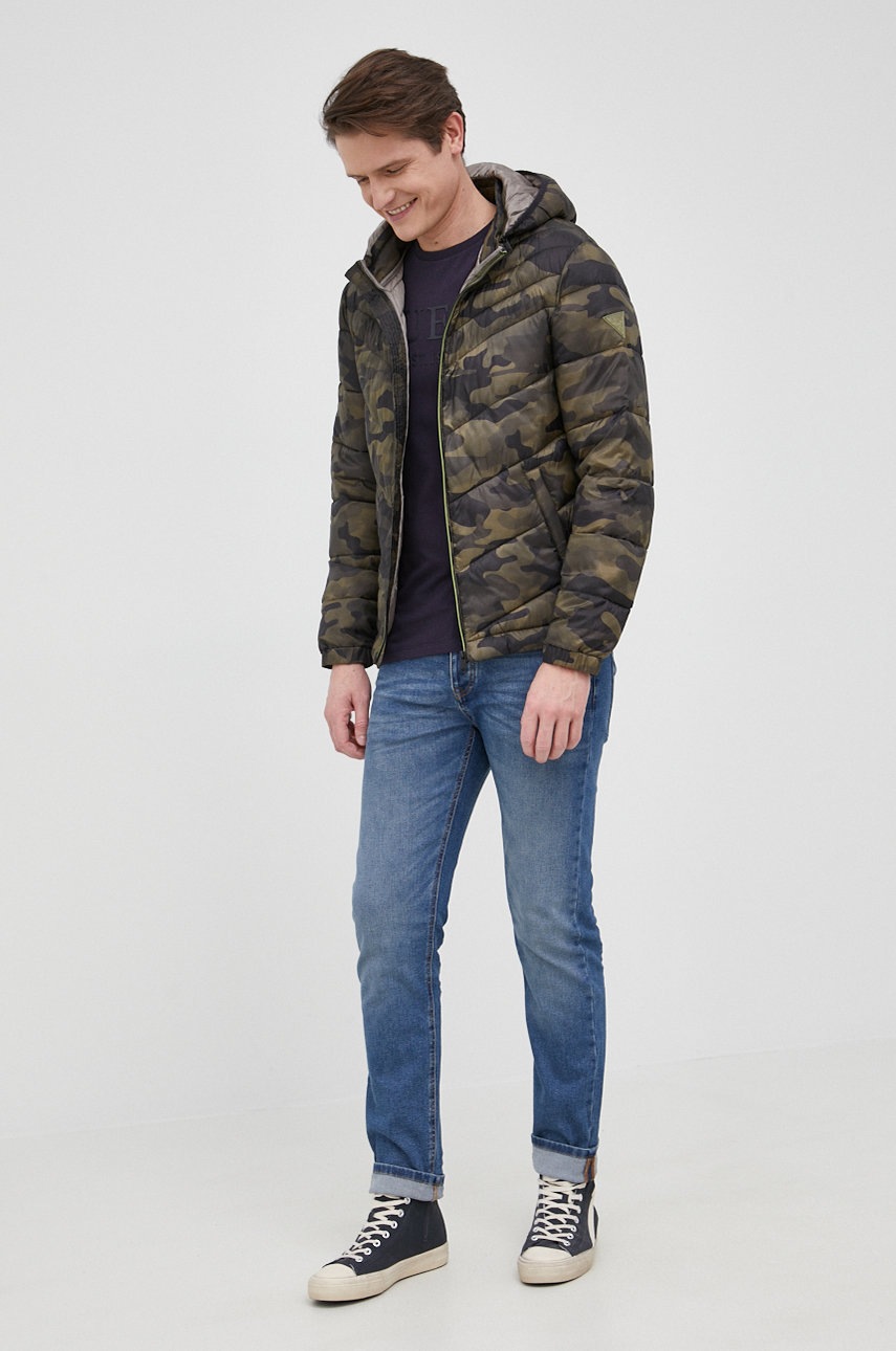 

Куртка Guess мужская цвет зелёный зимняя