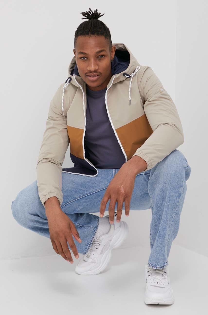 Jack & jones geaca barbati, culoarea maro, de tranzitie