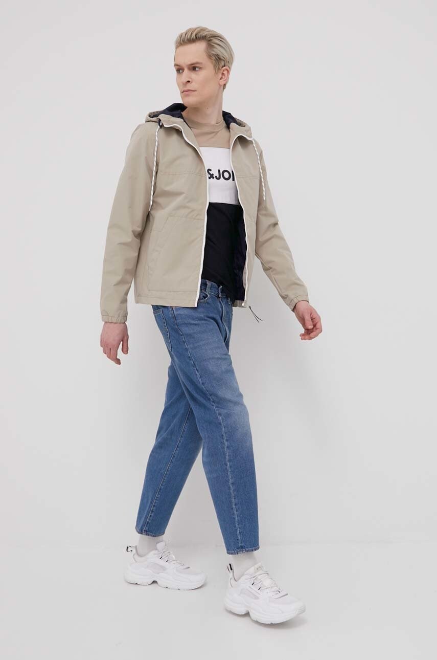 

Куртка Jack & Jones мужская цвет бежевый переходная