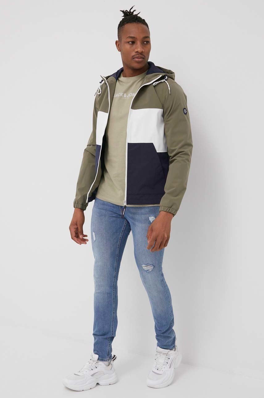 

Яке Jack & Jones мъжка в зелено с преходна изолация, Зелен