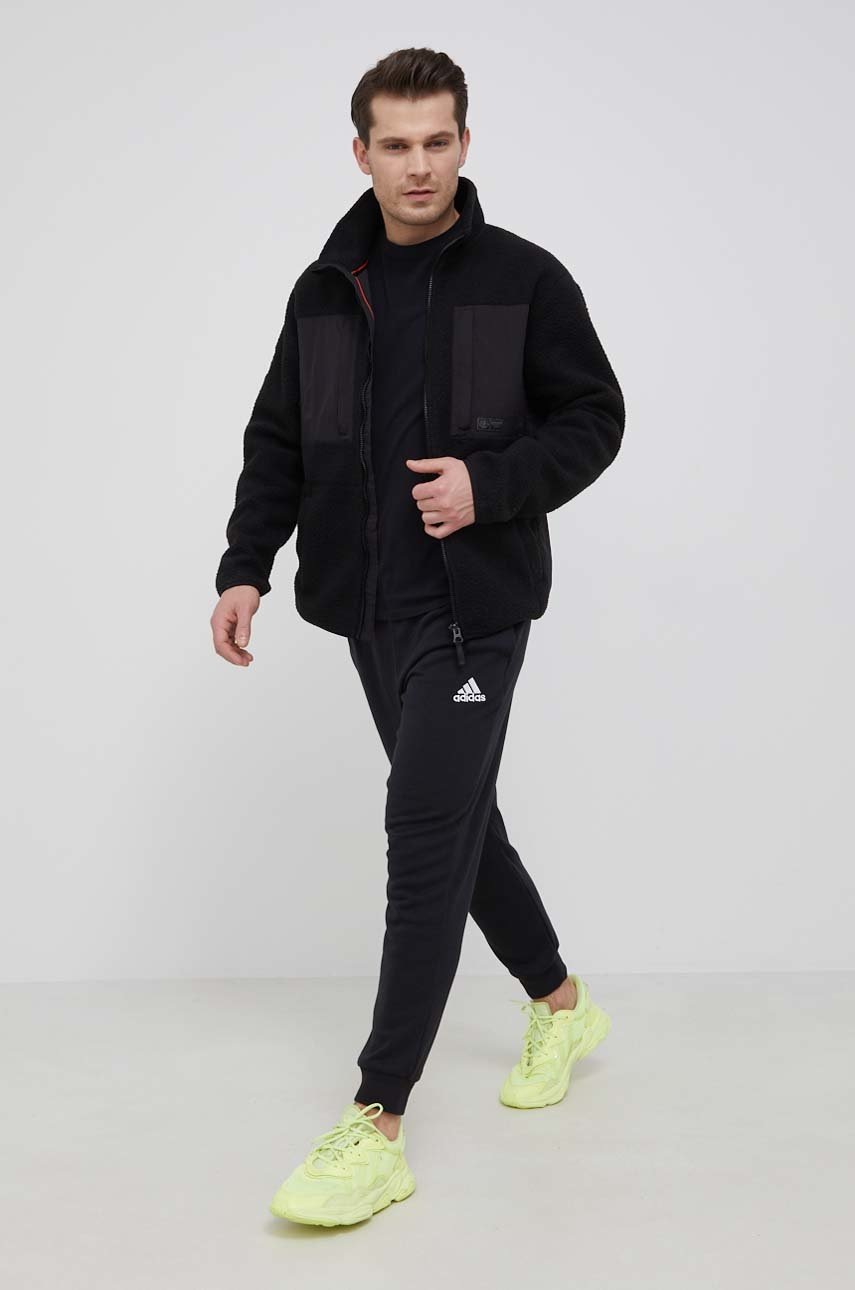 

Яке Superdry мъжко в черно с преходна изолация, Черен