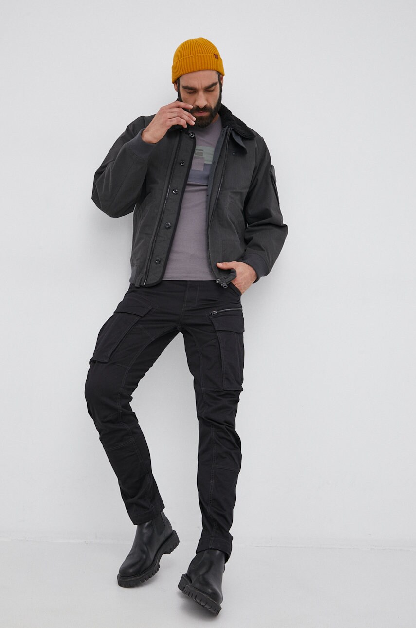 

Куртка G-Star Raw мужская цвет серый переходная