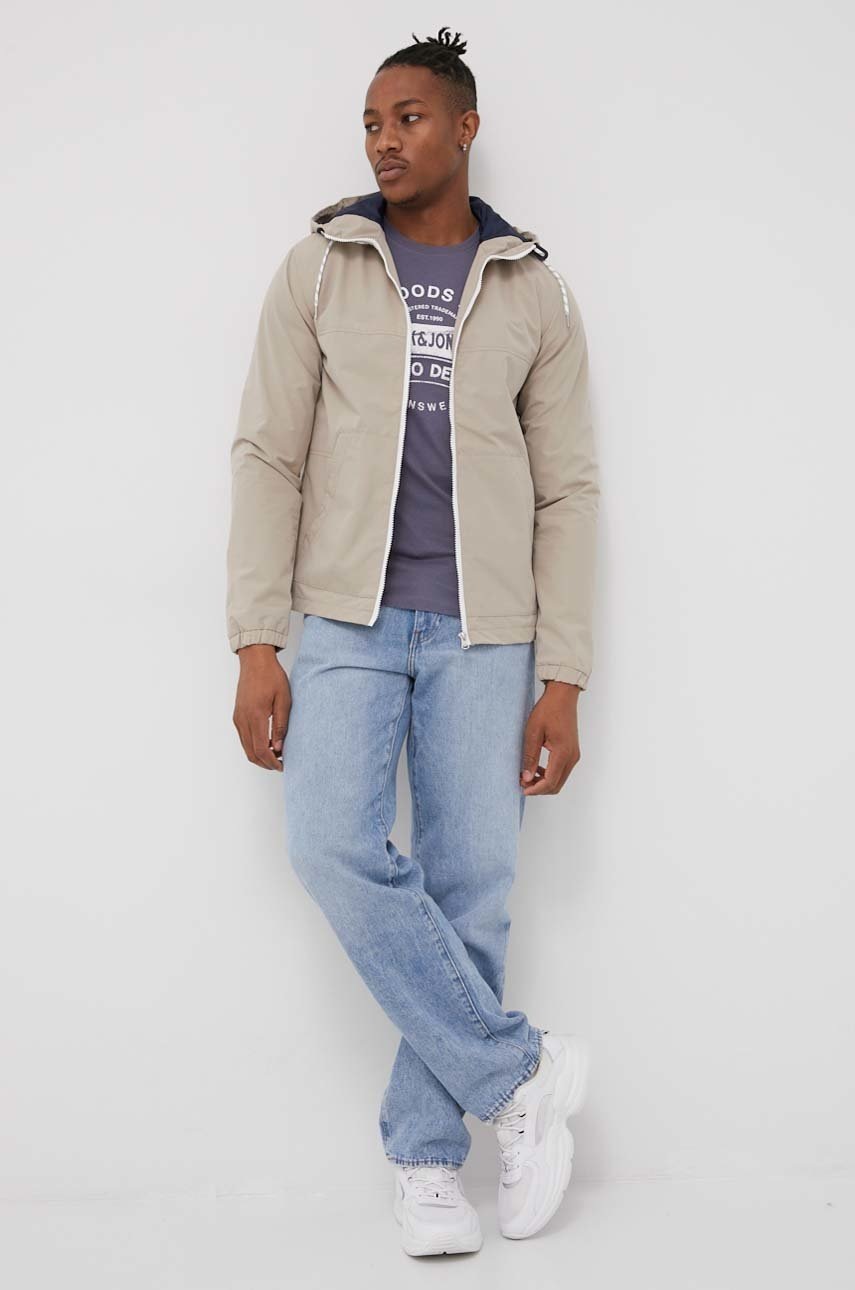 

Куртка Produkt by Jack & Jones мужская цвет бежевый переходная