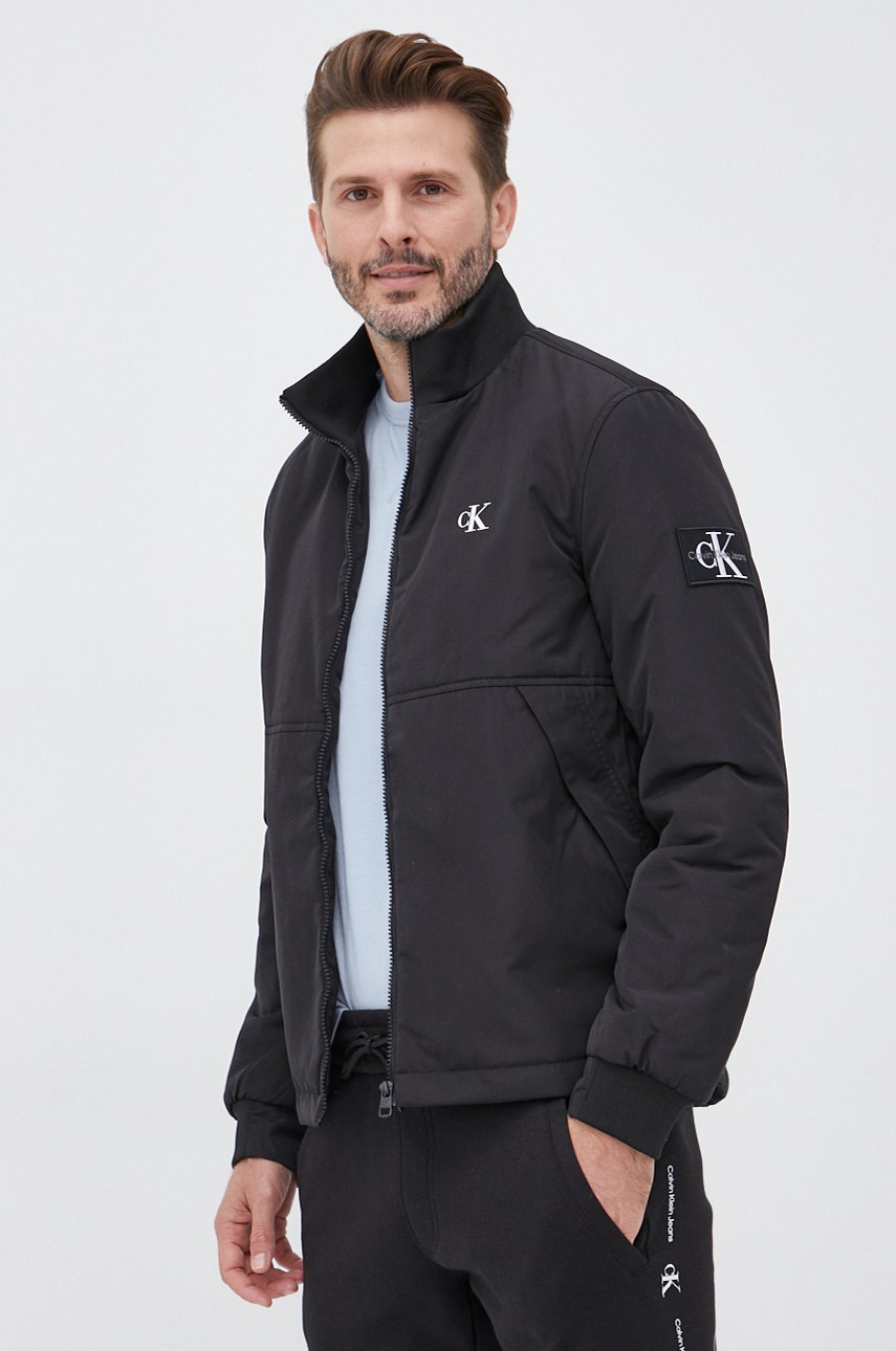 

Яке Calvin Klein Jeans мъжко в черно с преходна изолация, Черен