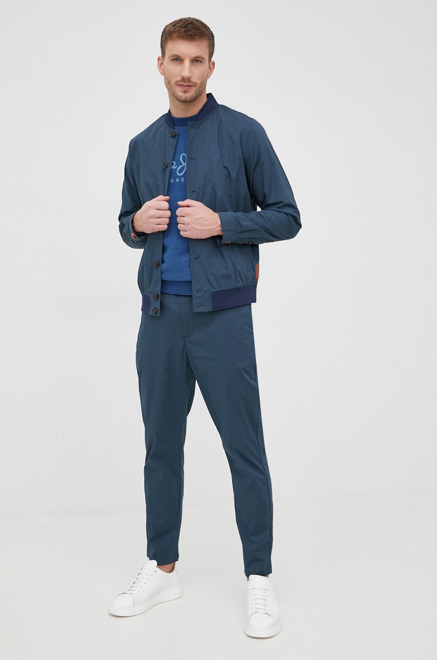 

Куртка Scotch & Soda мужская цвет бирюзовый переходная oversize