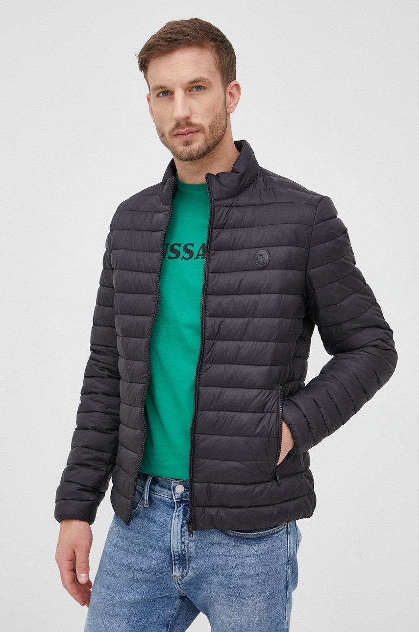 

Яке Trussardi мъжка в черно с преходна изолация, Черен