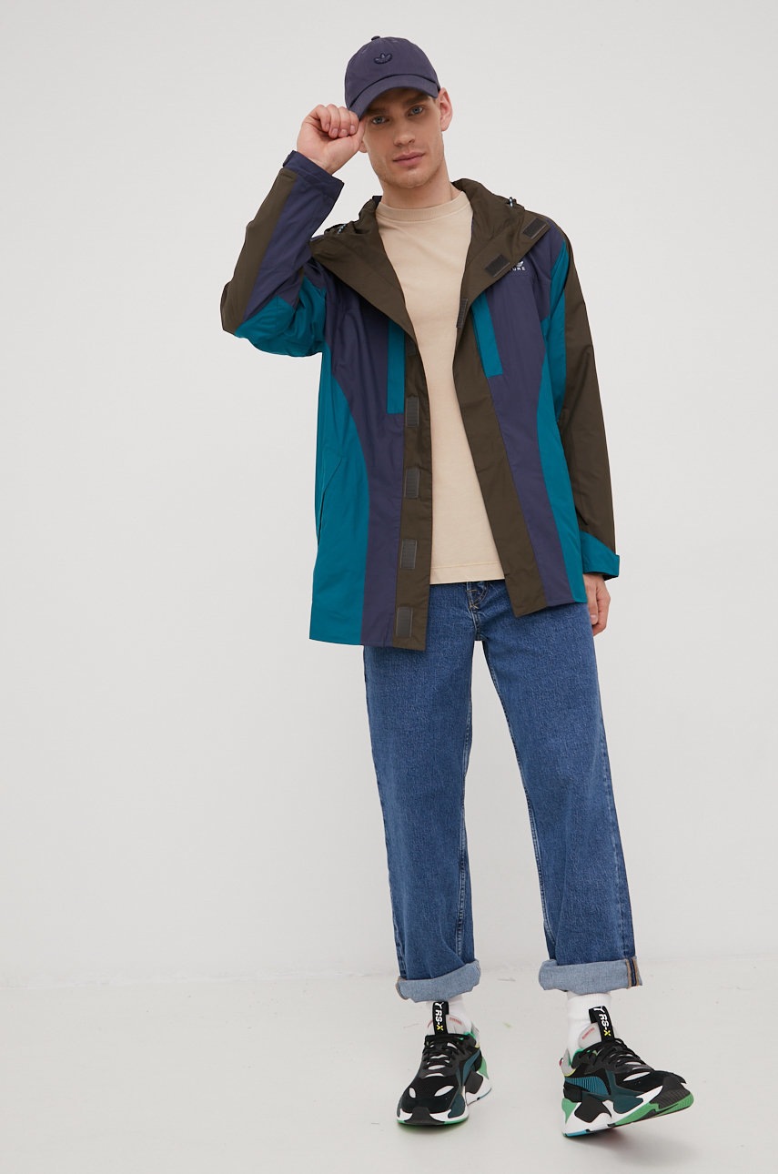 

Куртка adidas Originals мужская цвет фиолетовый переходная oversize