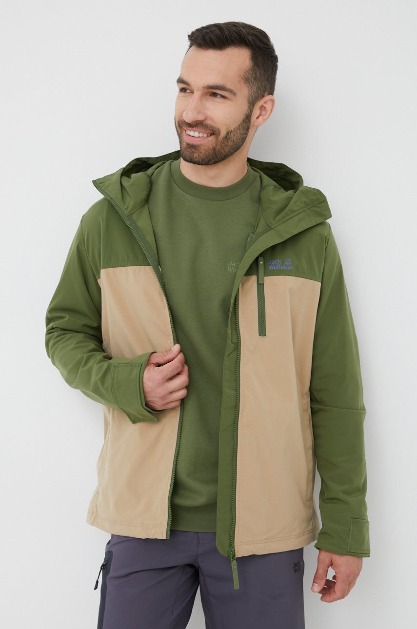 Jack Wolfskin jacheta de exterior Desert culoarea verde answear.ro