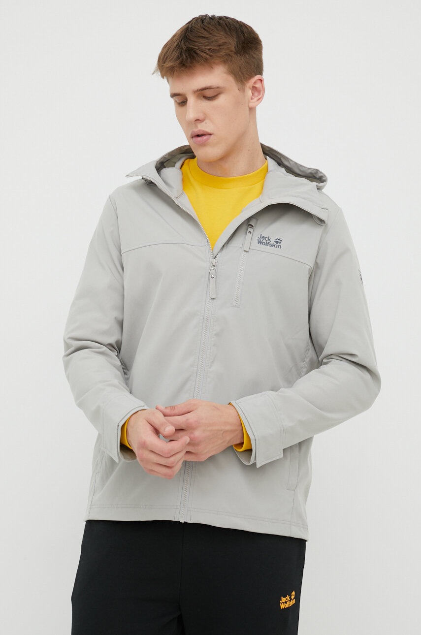 

Ветровка Jack Wolfskin Desert Wind в сиво, Сив