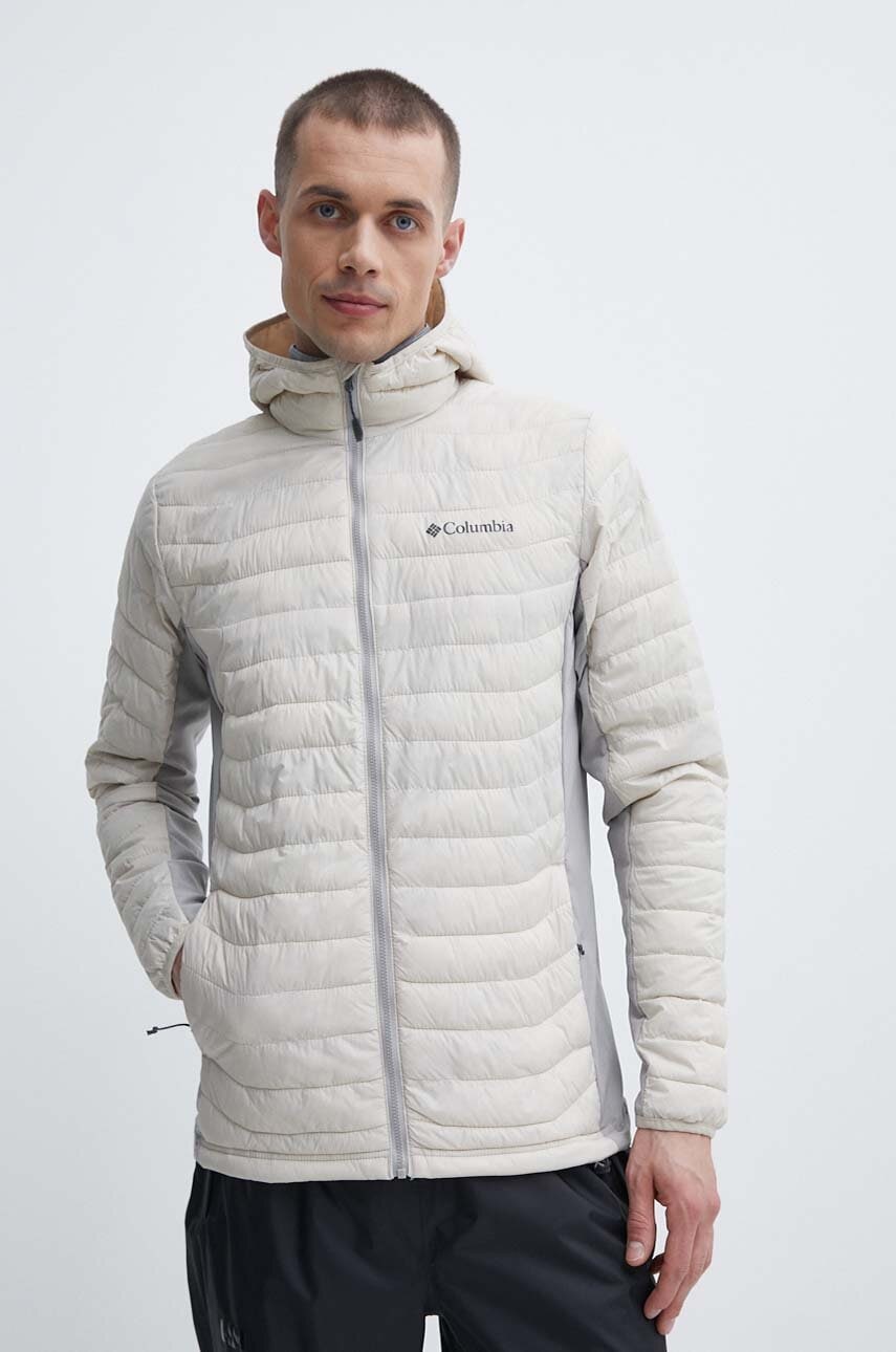 Columbia geacă sport Powder Pass culoarea bej, de tranziție 1773271