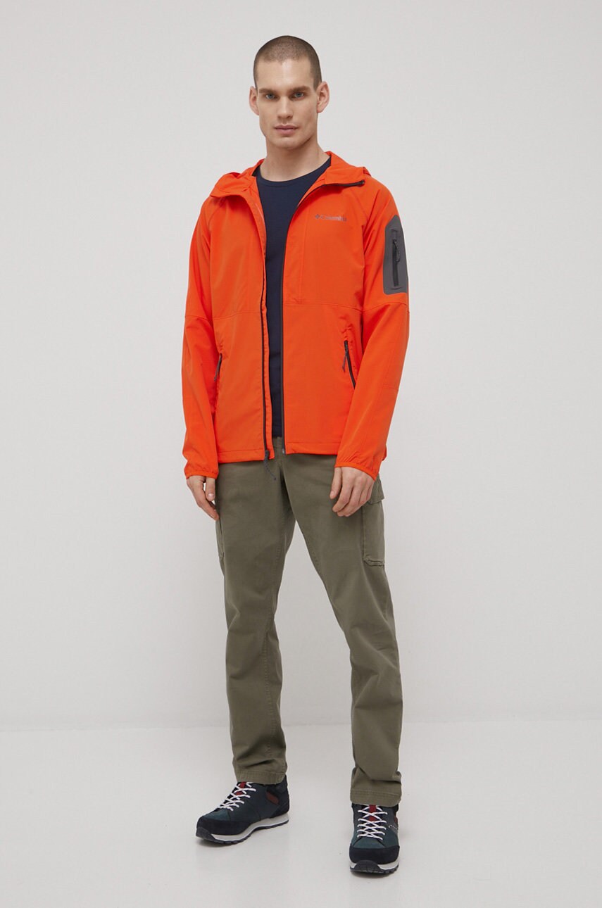

Куртка outdoor Columbia Tall Heights цвет оранжевый переходная