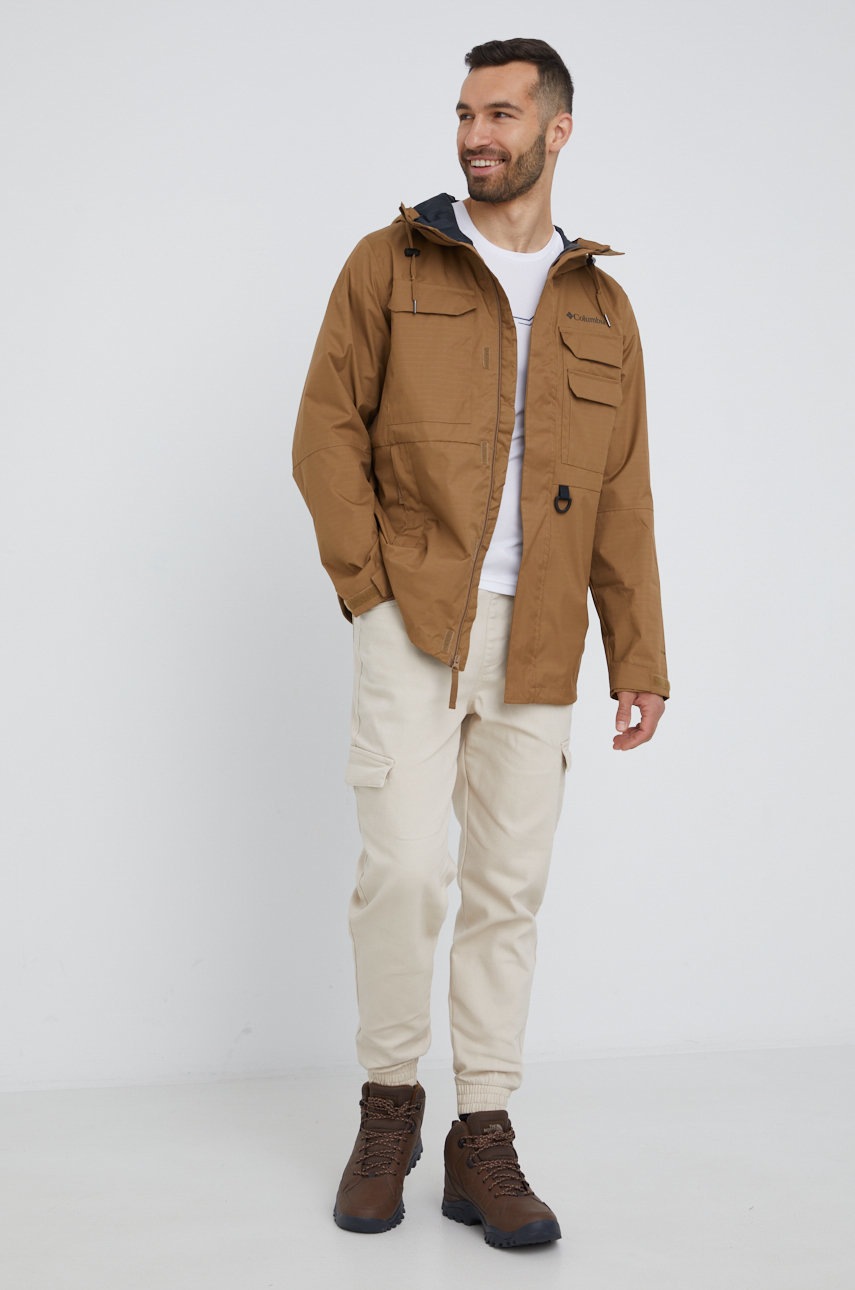 

Куртка outdoor Columbia Buckhollow колір коричневий