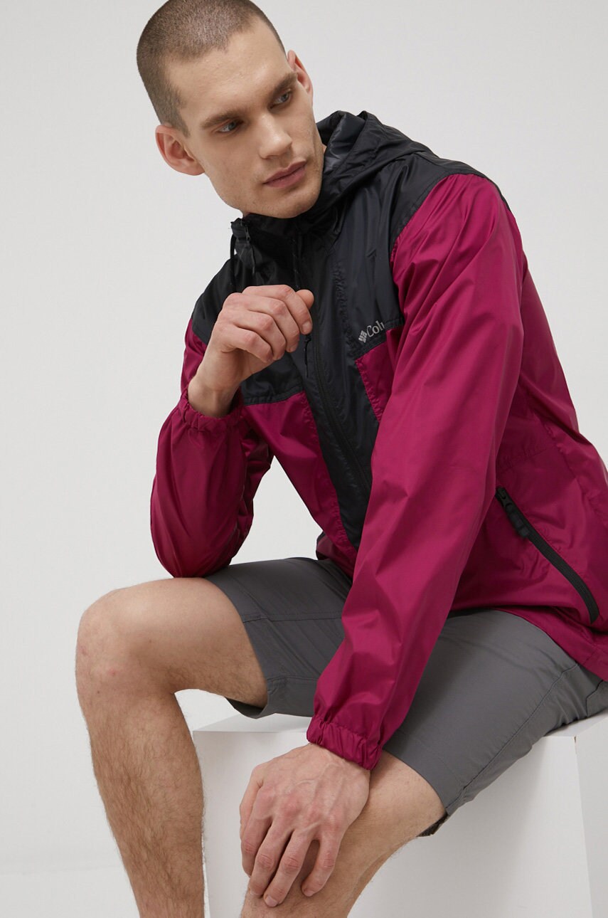 Columbia geacă outdoor flash challenger culoarea violet, de tranzitie