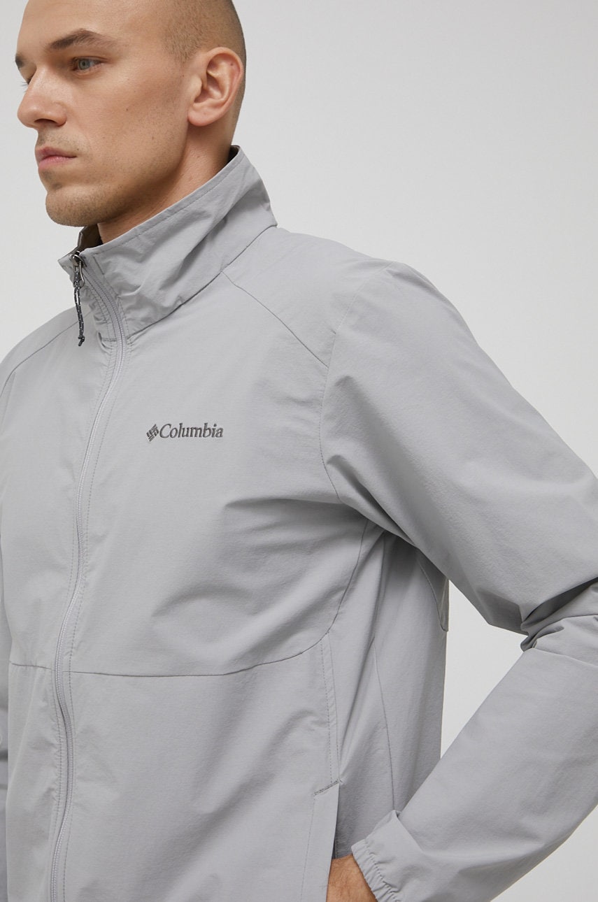 Columbia geaca Heather Canyon barbati, culoarea gri, de tranzitie Columbia geaca Heather Canyon barbati, culoarea gri, de tranzitie ANSWEAR