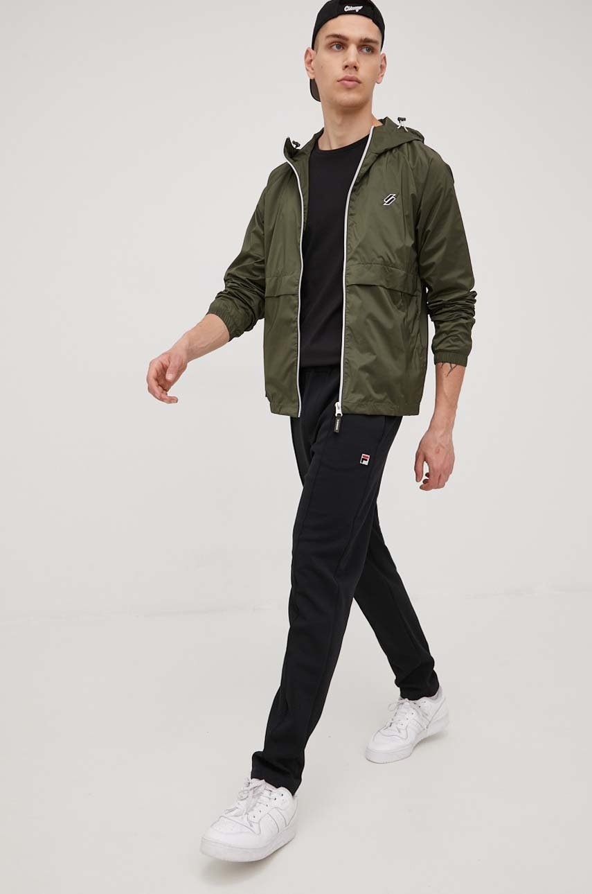 

Яке Superdry мъжка в зелено с преходна изолация, Зелен