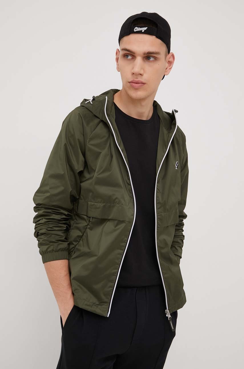 

Куртка Superdry чоловіча колір зелений перехідна