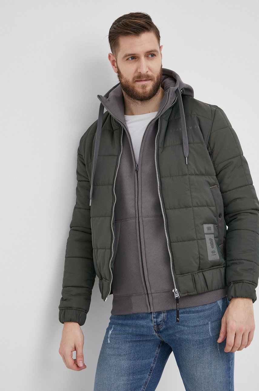 

Куртка G-Star Raw чоловіча колір зелений перехідна