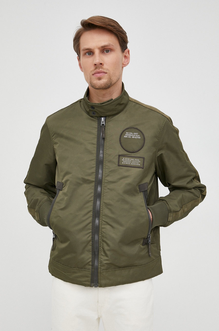 

Куртка G-Star Raw чоловіча колір зелений перехідна