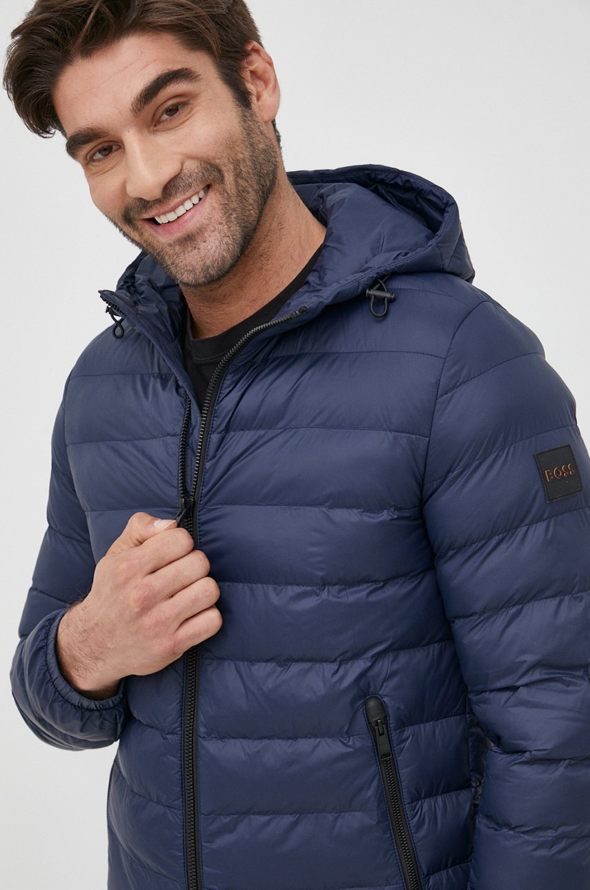 

Яке BOSS Boss Casual мъжко в тъмносиньо с преходна изолация, Тъмносин