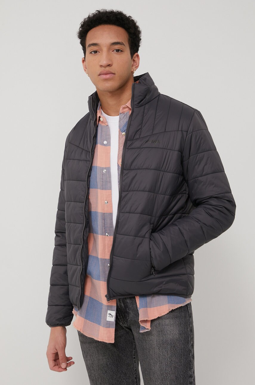 Wrangler geaca barbati, culoarea gri, de tranzitie