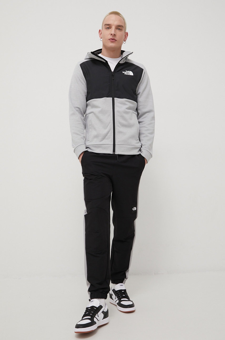 

Суичър The North Face мъжка в сиво, Сив