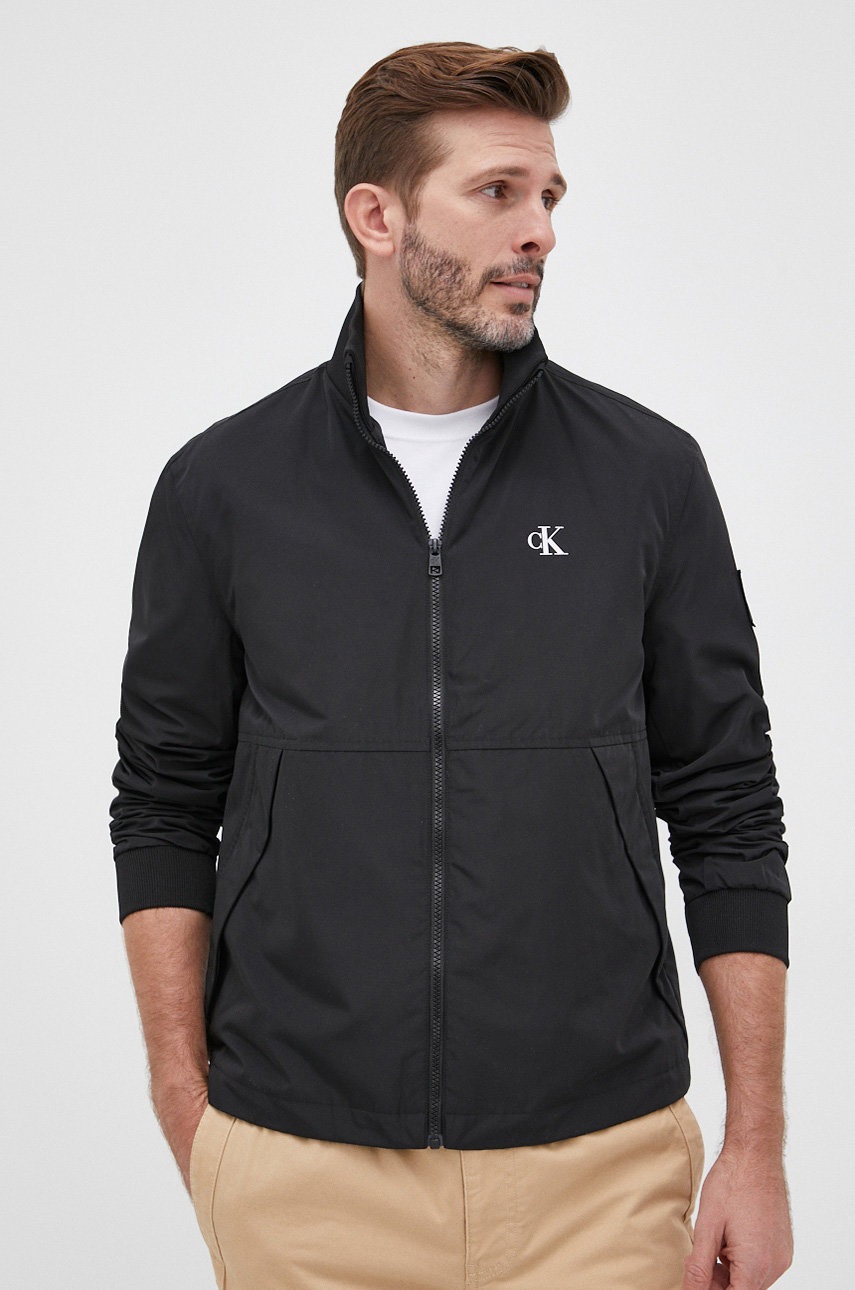 

Яке Calvin Klein Jeans мъжка в черно с преходна изолация, Черен