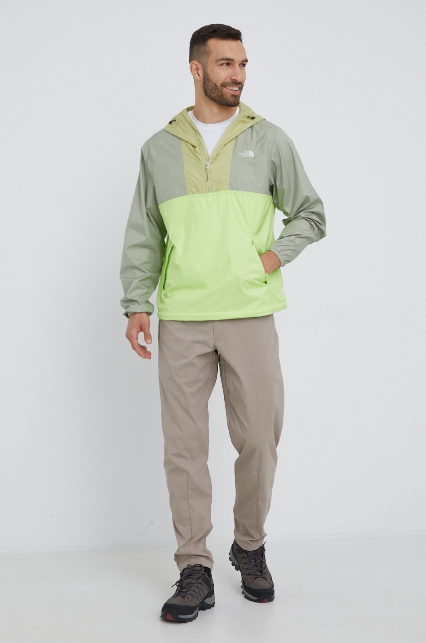 

Ветровка The North Face Cyclone цвет зелёный переходная