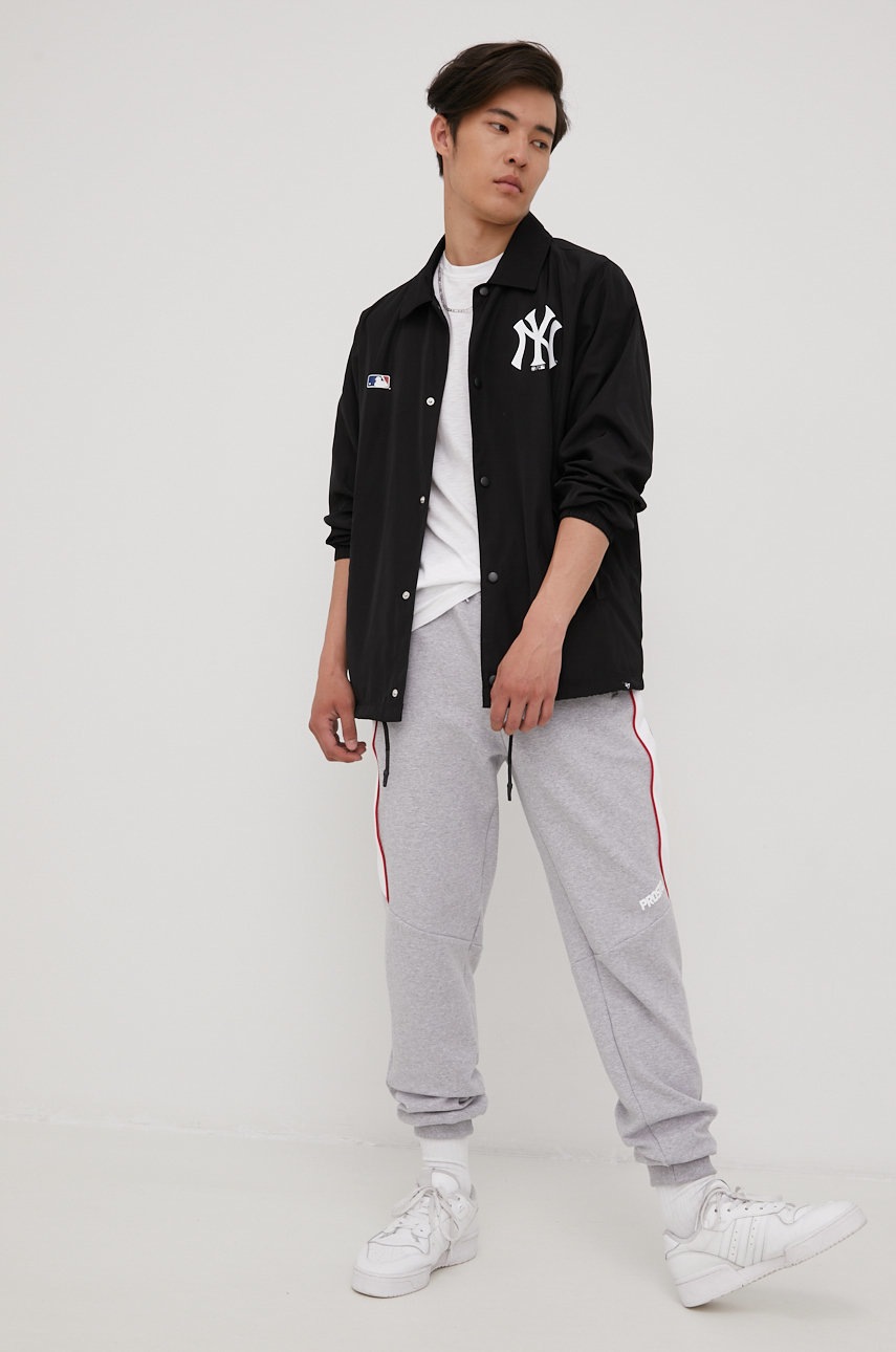 

Куртка 47brand Mlb New York Yankees чоловіча колір чорний перехідна