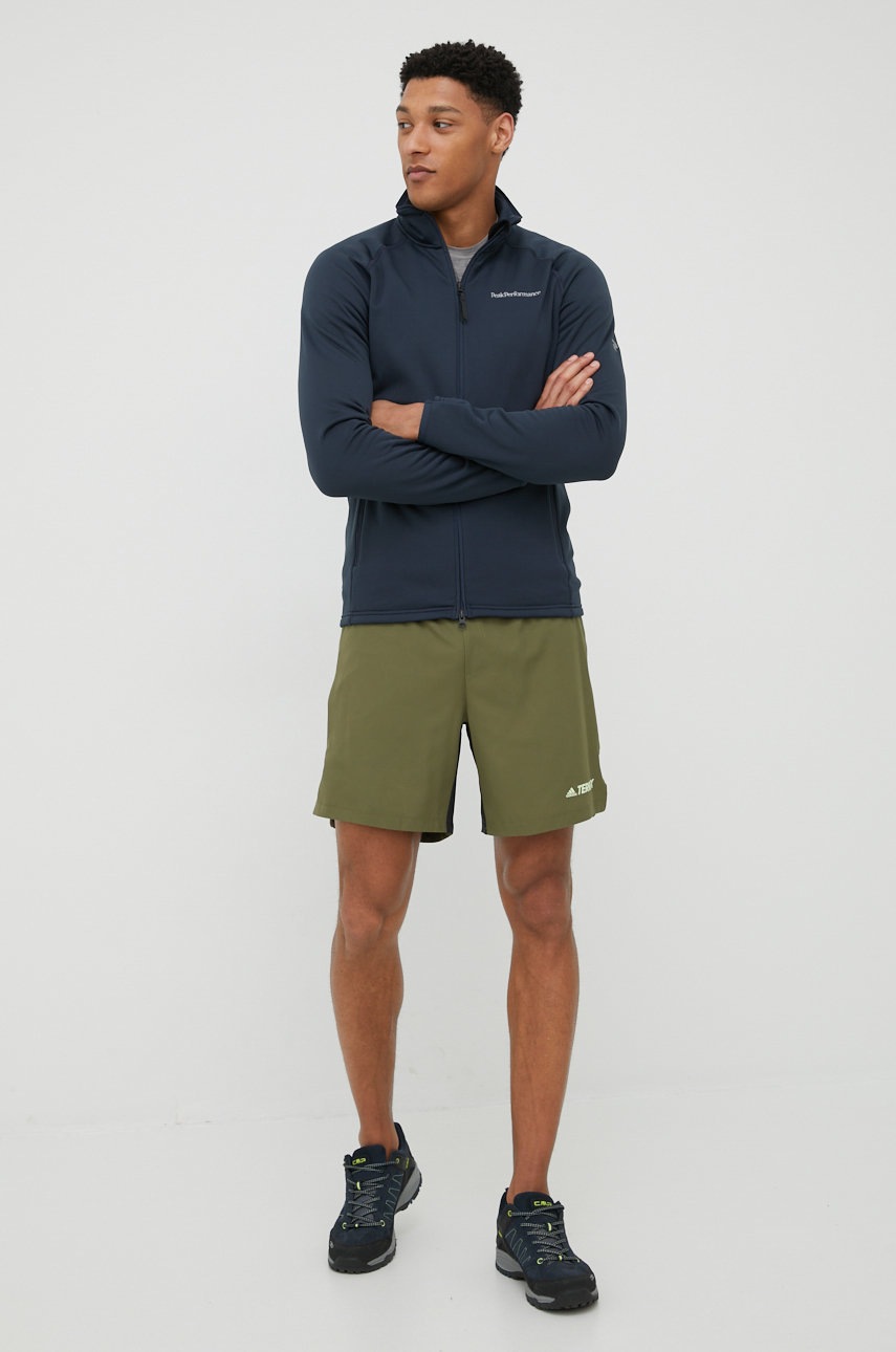 

Спортивная кофта Peak Performance Chill Light мужская цвет синий однотонная