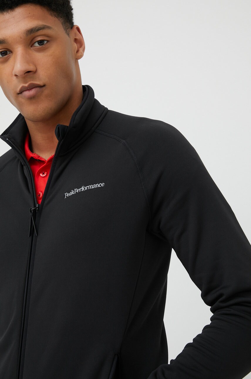 Peak Performance hanorac Chill Light barbati, culoarea negru, neted answear.ro