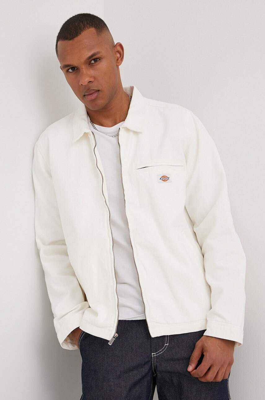 Dickies geaca barbati, culoarea alb, de tranzitie