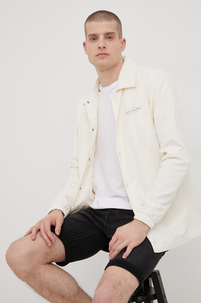 

Куртка Jack & Jones чоловіча колір бежевий перехідна