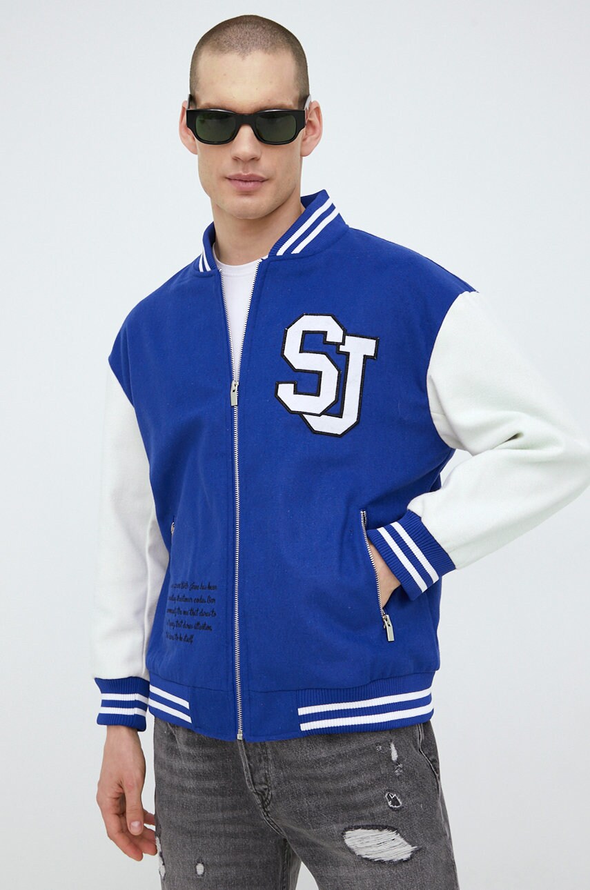 

Куртка з домішкою вовни Sixth June перехідна oversize