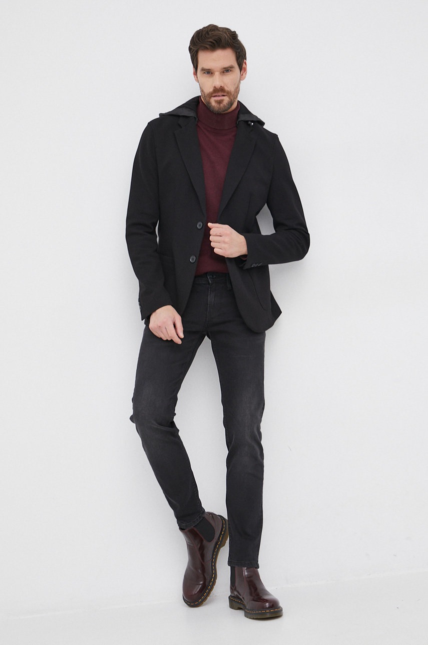 

Пиджак Armani Exchange мужской цвет чёрный