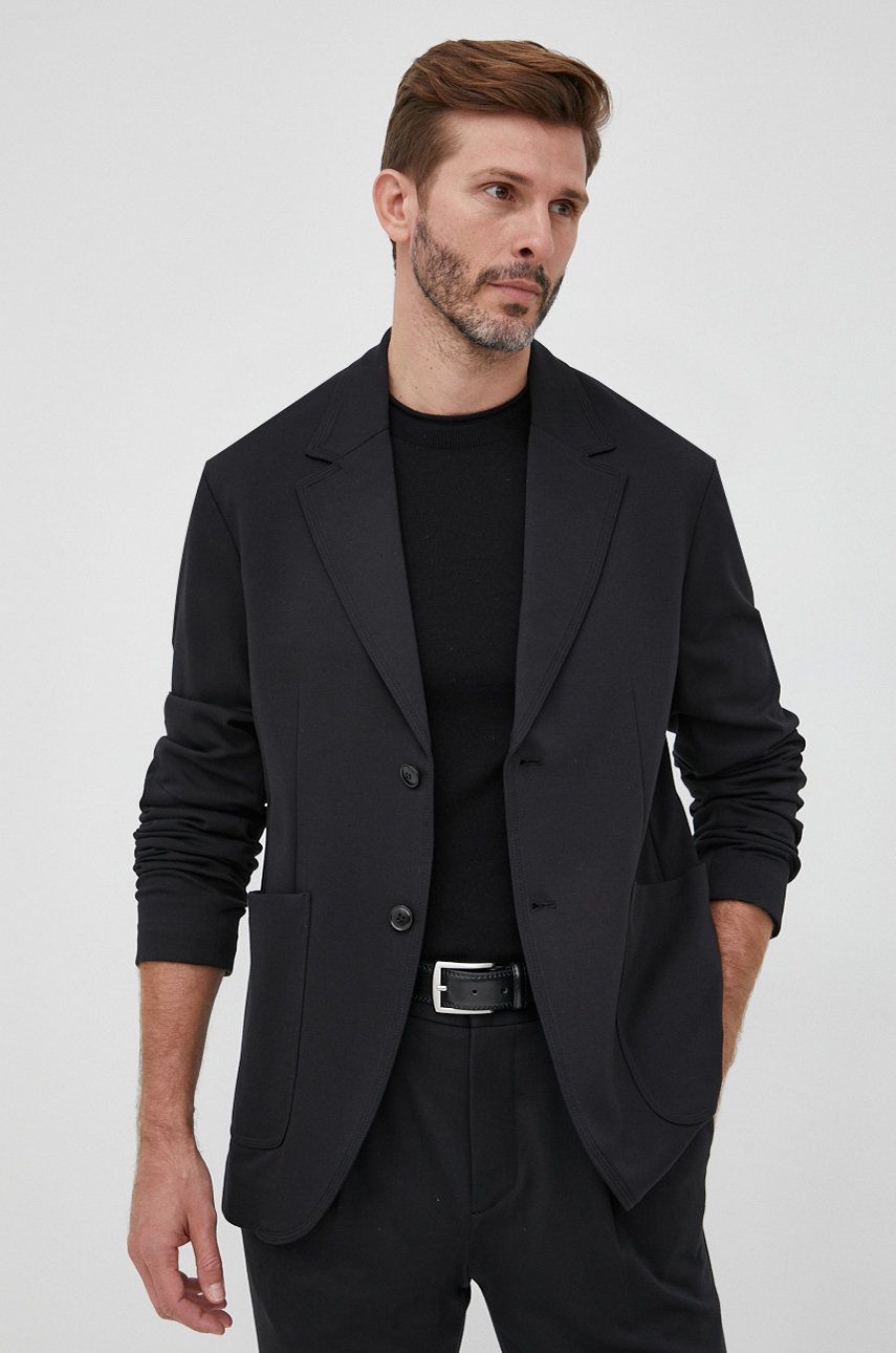 Sisley sacou barbati, culoarea negru 2023 ❤️ Pret Super answear imagine noua 2022