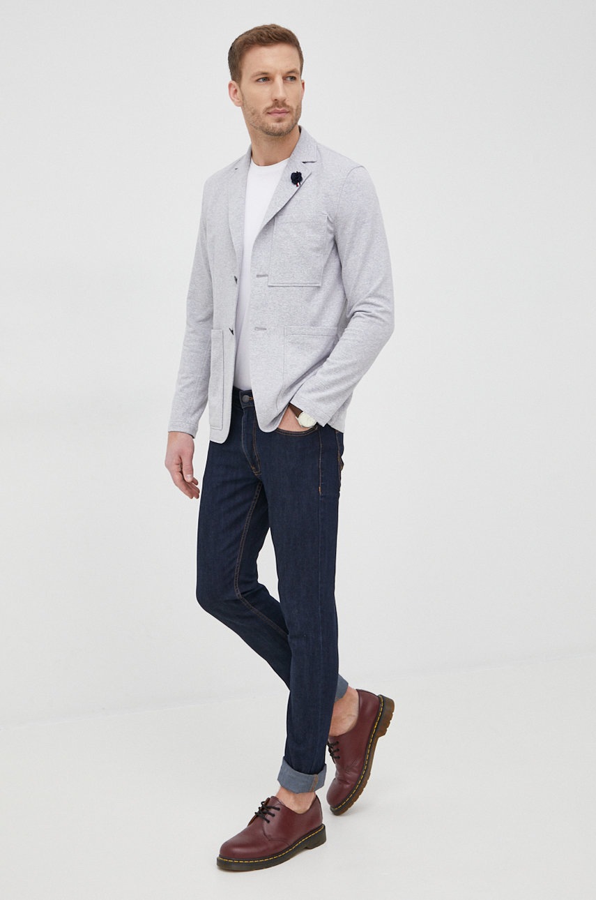 

Сако Tommy Hilfiger мъжка в сиво, Сив
