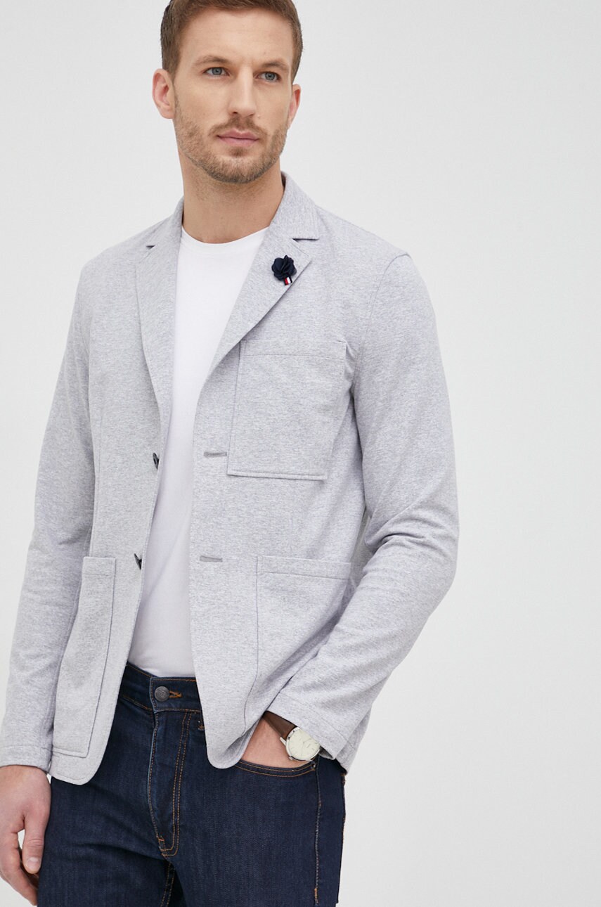 

Піджак Tommy Hilfiger чоловіча колір сірий