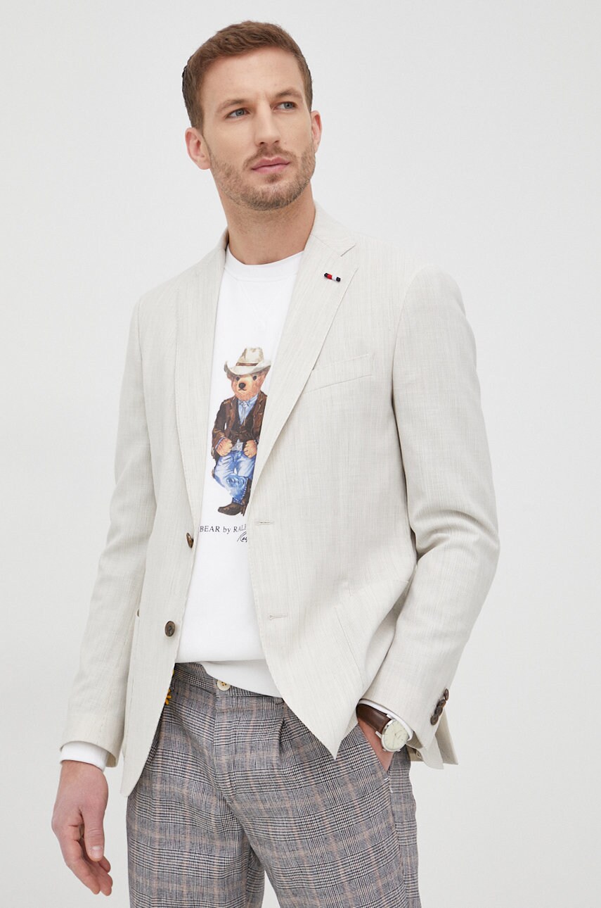 

Сако Tommy Hilfiger мъжка в бежово, Бежов