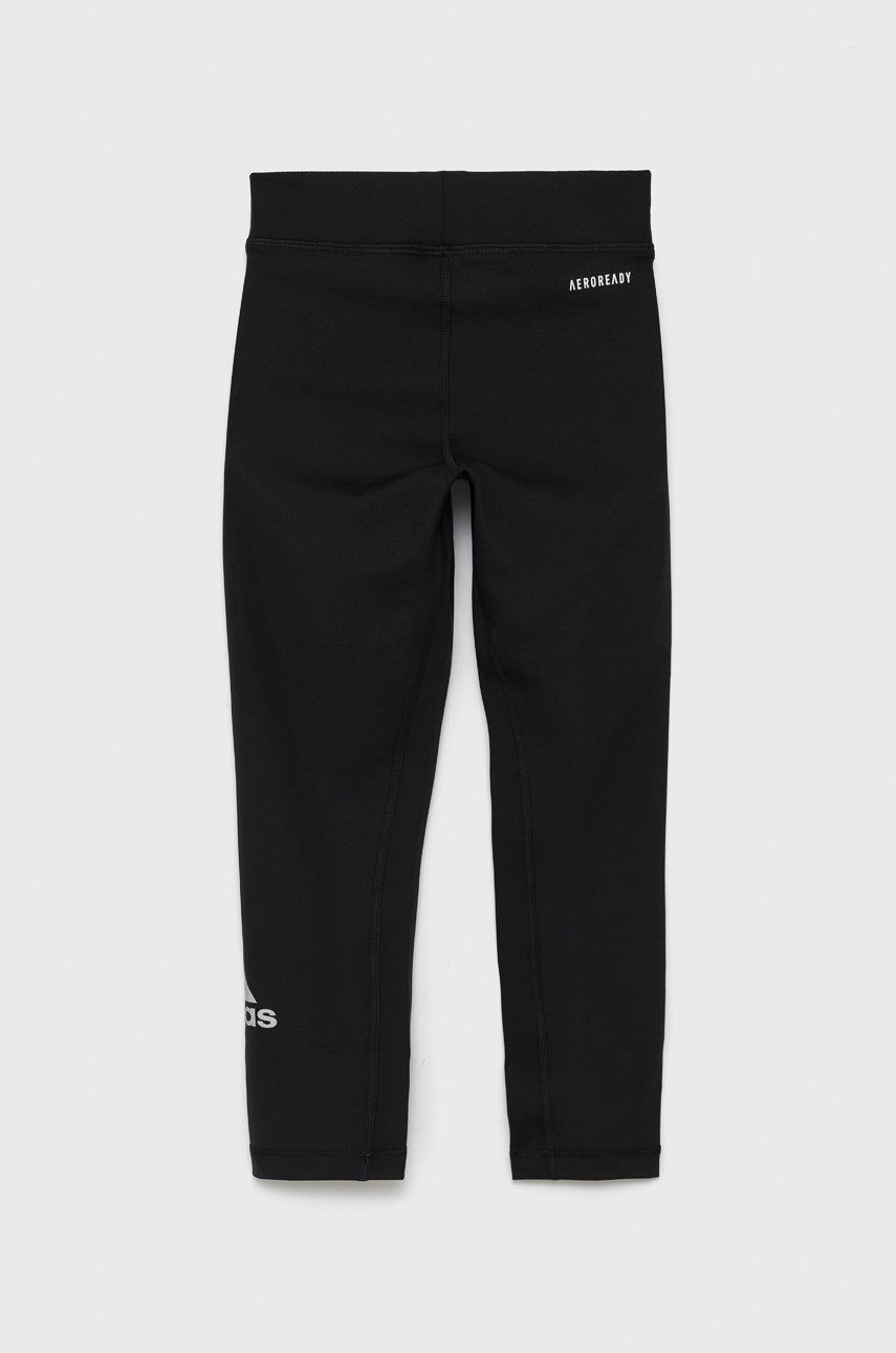 

Дитячі легінси adidas Performance GT9423 колір чорний гладке