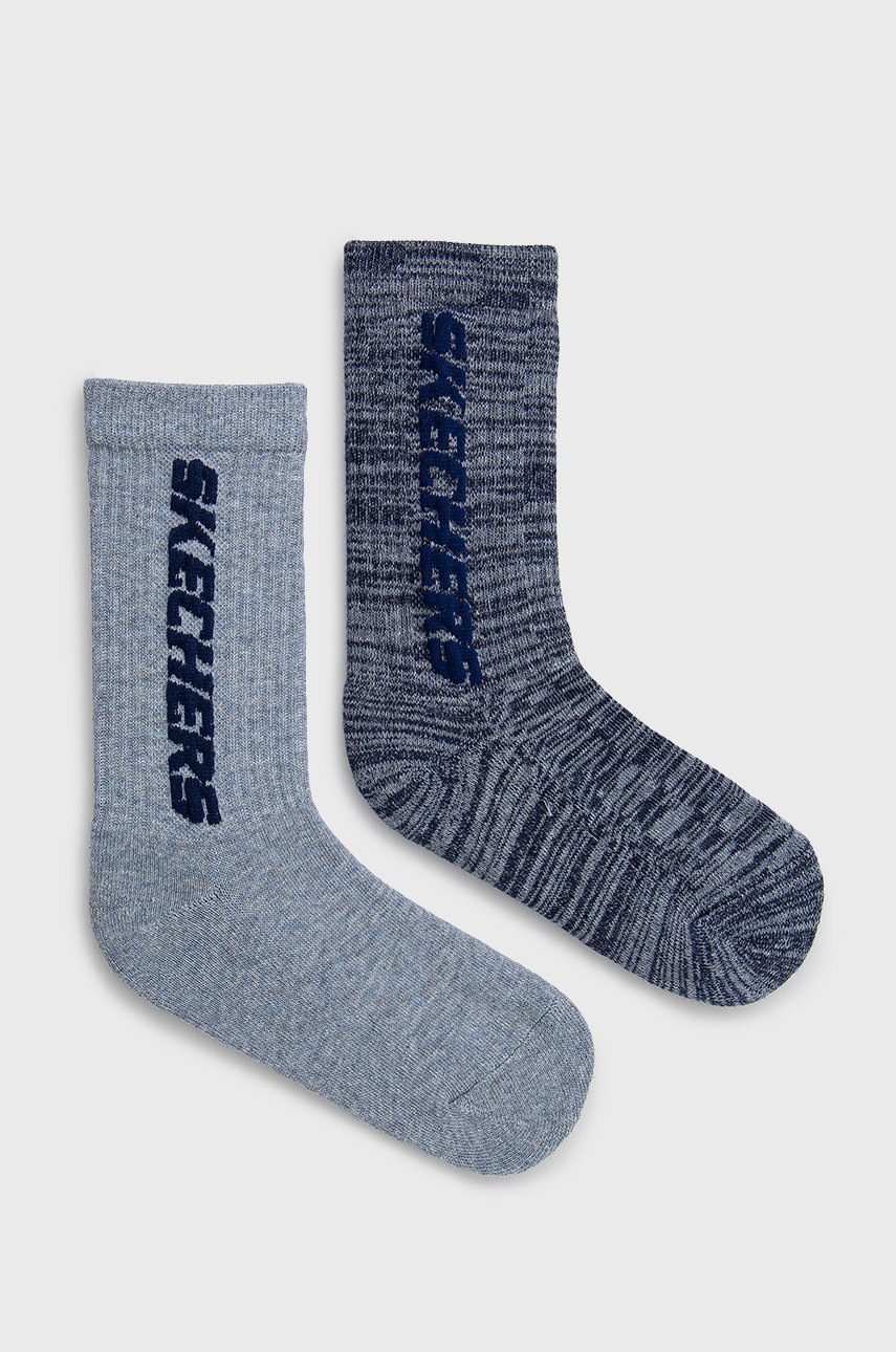 

Детски чорапи Skechers (2 чифта) в тъмносиньо, Тъмносин