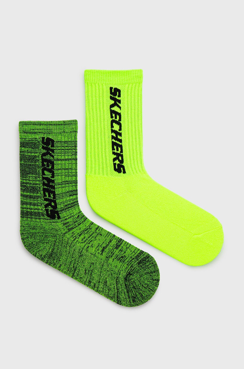 

Детски чорапи Skechers (2 чифта) в зелено, Зелен
