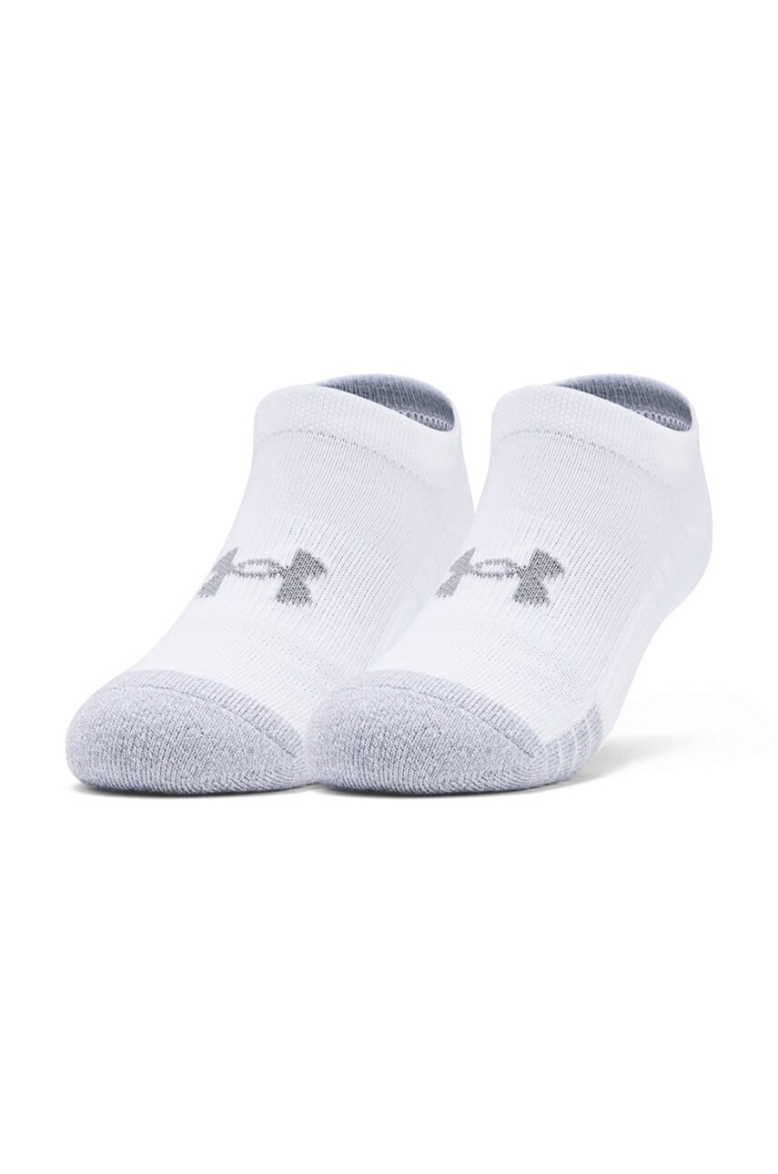 Under armour sosete copii (3-pack) culoarea alb