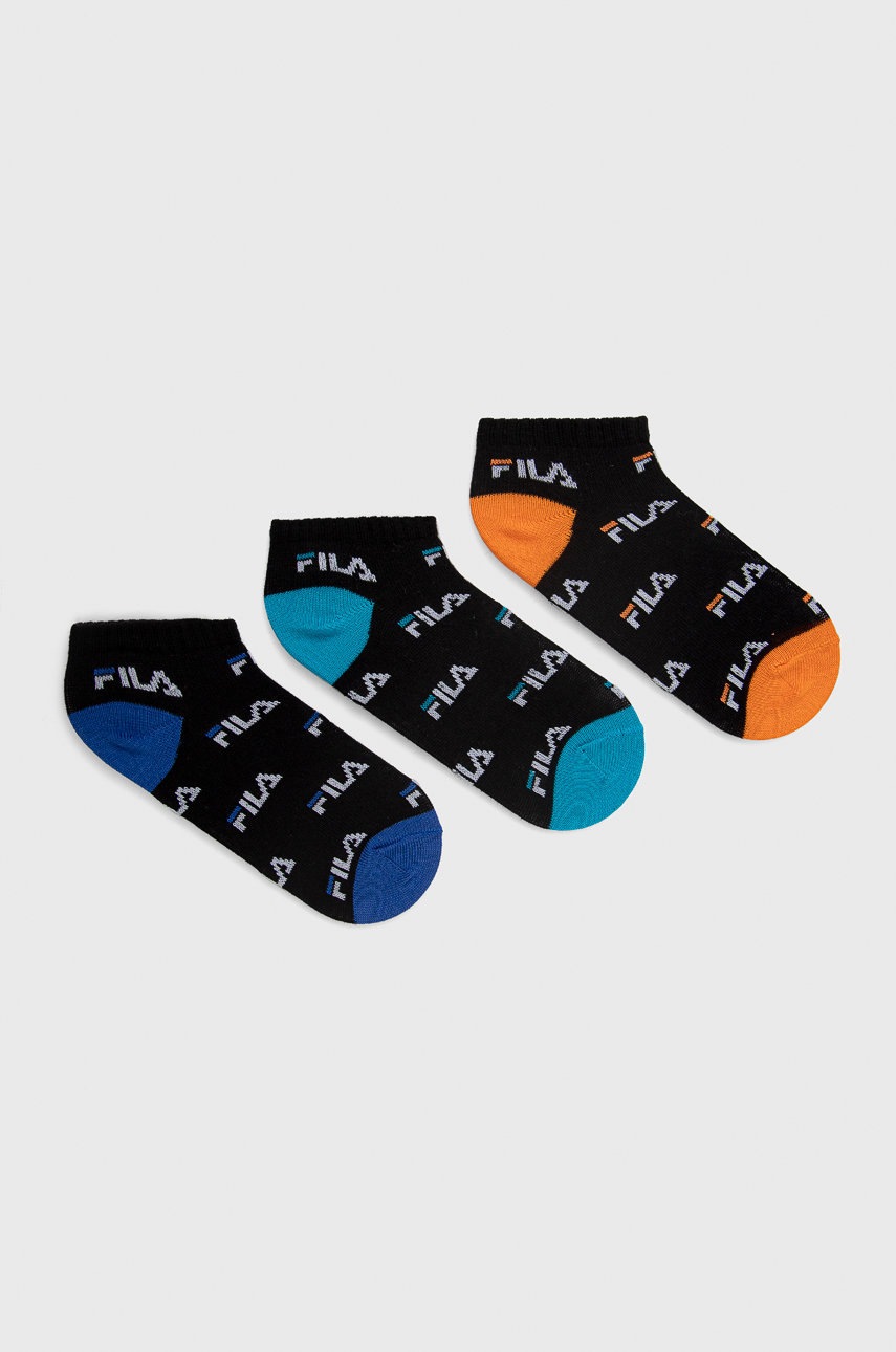 

Детски чорапи Fila (3-pack) в черно, Черен