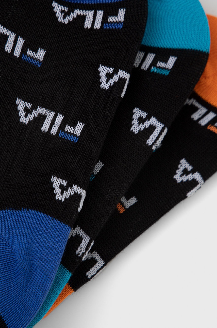 

Дитячі шкарпетки Fila (3-pack) колір чорний
