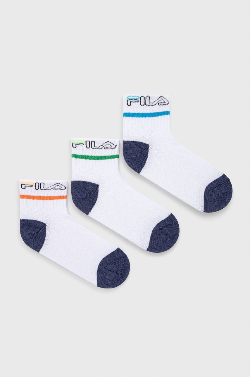 

Детски чорапи Fila (3-pack) в бяло, Бял