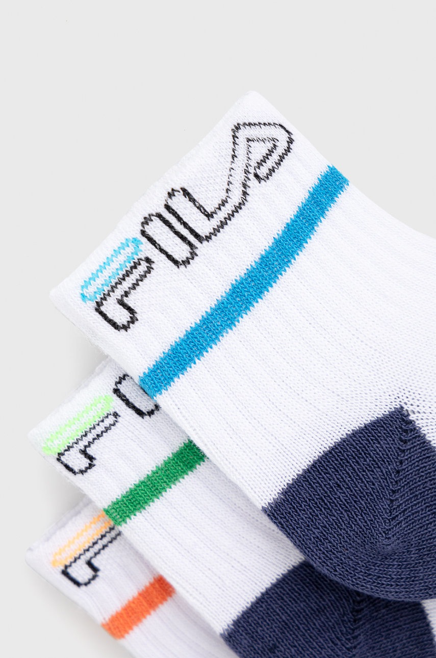 

Дитячі шкарпетки Fila (3-pack) колір білий