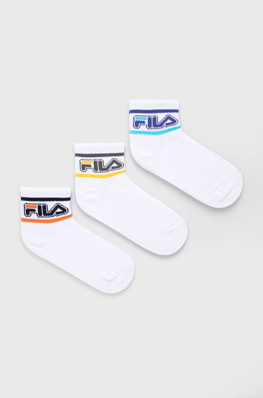 

Детски чорапи Fila (3-pack) в бяло, Бял