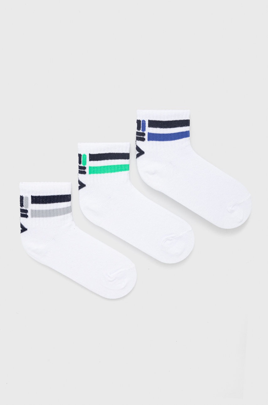 

Детски чорапи Fila (3-pack) в бяло, Бял